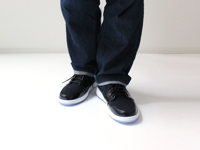 jordan 1 ultra high space jam on feet