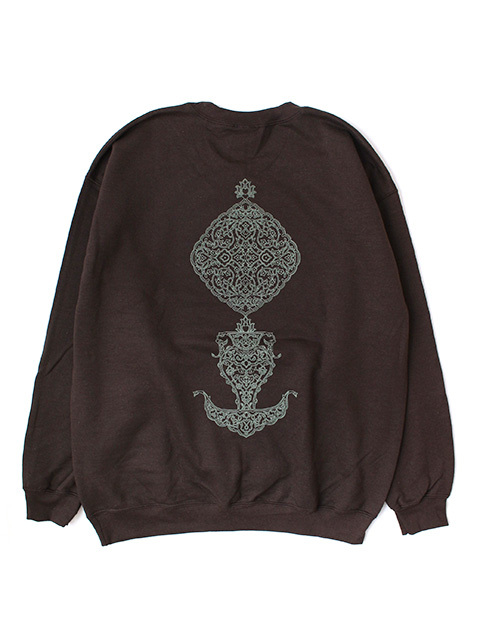 rajabrooke ARABESQUE CREWNECK スウェット 黒