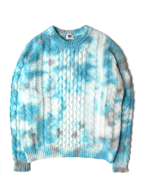 坩堝 ルツボ セーター メンズ FISHERMAN TIEDYE SWEATER