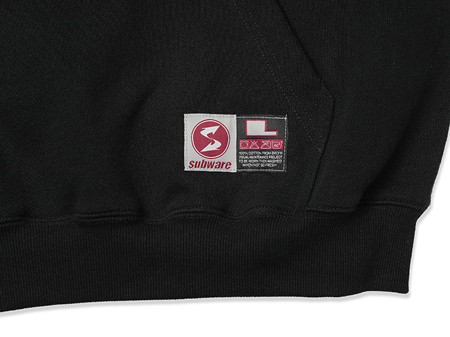 SUBWARE HOODIE -STASH PEACE + TRAINCAR-